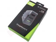 Green Cell ChargeSource 3 charger with 3 fast charge USB ports, in blister